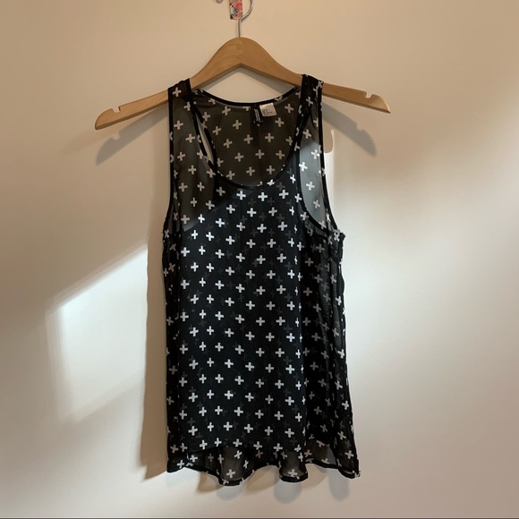 H&M Racerback Sheer Tank - Picture 2 of 7